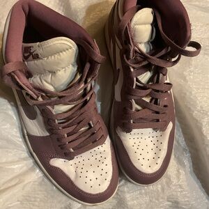 Nike Women's High-Top Sneakers - pastel purple and White